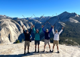 Private Half Dome Tour Hikers